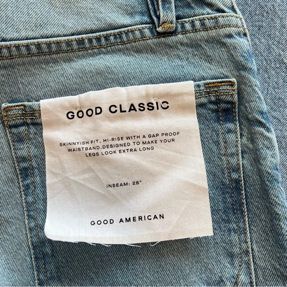NWT good American good classic jeans skinny ish fit hi rise gap proof waistband - Picture 7 of 7